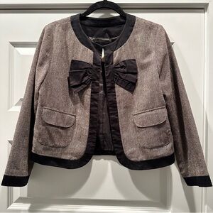 ADORABLE Cropped Bow Jacket from Anthro